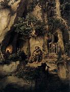 Moritz von Schwind A Player with a Hermit painting